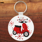 Red Scooter Schlüsselanhänger (Vorderseite)