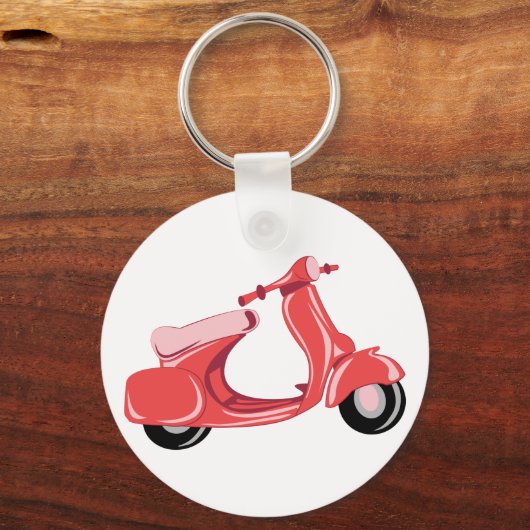 Red Scooter Schlüsselanhänger (Vorderseite)