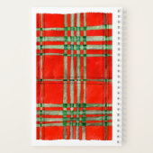 RED SCOTT TARTAN 5.5x8.5 SpiralNotebook Notizblock (Rückseite)