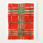 RED SCOTT TARTAN 8.5x11 Planer / Kalender (Rückseite)