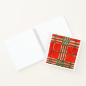 RED SCOTT TARTAN 8.5x8.5 SpiralNotebook Notizblock (Innenseite)