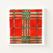 RED SCOTT TARTAN 8.5x8.5 SpiralNotebook Notizblock (Rückseite)