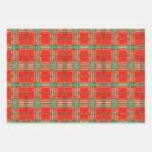 RED SCOTT TARTAN Flachpapier Geschenkpapier Set (Vorderseite 2)