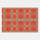 RED SCOTT TARTAN Flachpapier Geschenkpapier Set (Vorderseite)