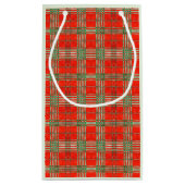 RED SCOTT TARTAN Kleine Geschenktüte (Rückseite)