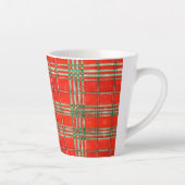 RED SCOTT TARTAN Latte Tasse (Rechts)
