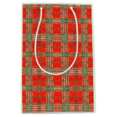 RED SCOTT TARTAN Mittlere Geschenktüte (Vorderseite)