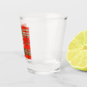 RED SCOTT TARTAN Shot Glass Schnapsglas (Rechts)
