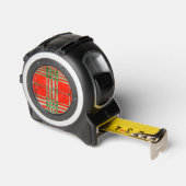 RED SCOTT TARTAN Tape Measure Maßband (Winkel)