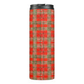 RED SCOTT TARTAN Thermaltumbler Thermosbecher (Rückseite)