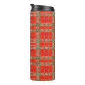 RED SCOTT TARTAN Thermaltumbler Thermosbecher (Nach rechts gedreht)