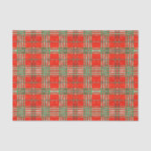 RED SCOTT TARTAN Tissue Paper Seidenpapier (Vorderseite)