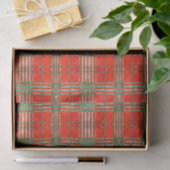 RED SCOTT TARTAN Tissue Paper Seidenpapier (Geschenk)