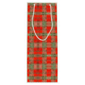 RED SCOTT TARTAN Weinbeutel Geschenktüte Für Weinflaschen (Rückseite)