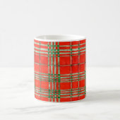 RED SCOTT TARTAN White Tasse (Mittel)