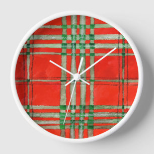 RED SCOTT TARTAT RUNDE WALKFASCHINE UHR