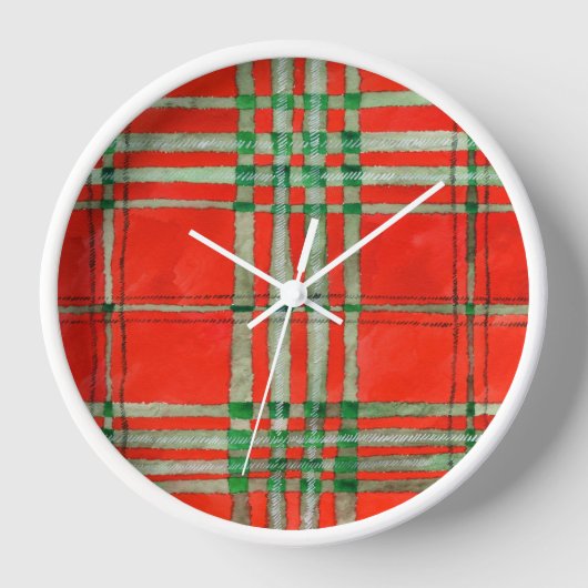 RED SCOTT TARTAT RUNDE WALKFASCHINE UHR (Vorderseite)