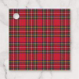 Red Scottish Christmas Kariert Tartan Gift Tags Geschenkanhänger