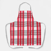 Red Scottish Kariert Schürze (Vorderseite)