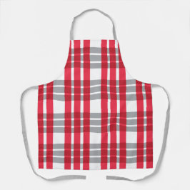 Red Scottish Kariert Schürze