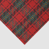 Red Scottish Tartan Timeless Elegant Classic Seidenpapier (Ausschnitt)