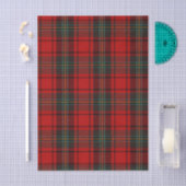 Red Scottish Tartan Timeless Elegant Classic Seidenpapier (Handwerk)
