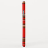 RED SCOTTISH TARTAN UND GREEN GEMSTONE MONOGRAMM Case-Mate iPhone HÜLLE (Hinten/Rechts)