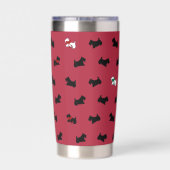 Red Scottish Terrier Tumbler Thermobecher (Rückseite)