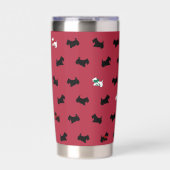 Red Scottish Terrier Tumbler Thermobecher (Vorderseite)
