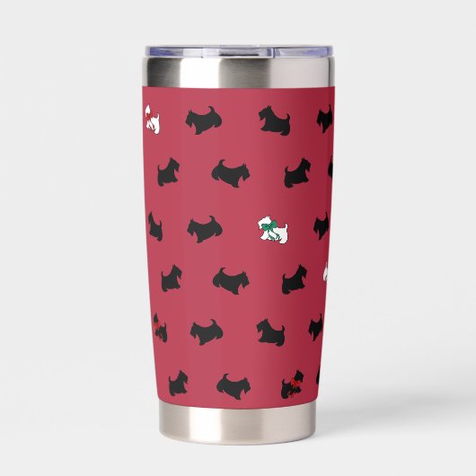 Red Scottish Terrier Tumbler Thermobecher (Vorderseite)
