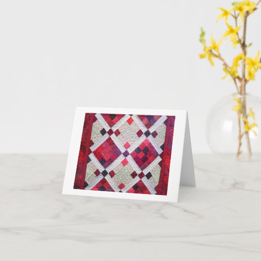 Red Scraps Karte (Gelbe Blume)