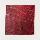 Red scratch abstract backgroundabstract, aged, alu wandteppich (Vorderseite (Horizontal))