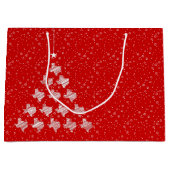 Red Scribbled Texas Weihnachtsbaum Große Geschenkt Geschenktüte (Vorderseite)