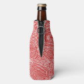 Red Scribbleprint Flaschenkühler (Flasche Rückseite)