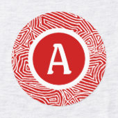 Red Scribbleprint Labels Etiketten (Design 1)
