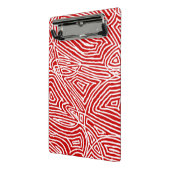 Red Scribbleprint Mini Klemmbrett (Gewinkelt2)