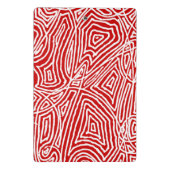 Red Scribbleprint Mini Klemmbrett (Rückseite)