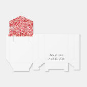 Red Scribbleprint Muster Geschenkschachtel (Ungefaltet)