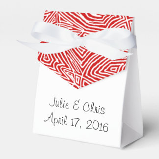 Red Scribbleprint Muster Geschenkschachtel