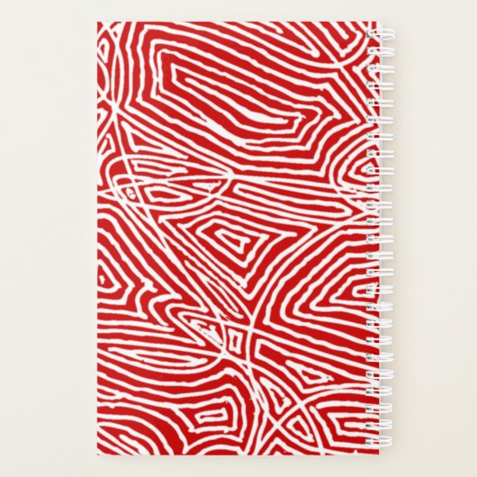 Red Scribbleprint Planer (Rückseite)