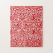 Red Scribbleprint Puzzle (Vertikal)
