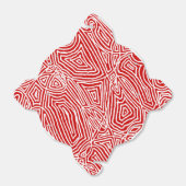 Red Scribbleprints Pattern Geschenkschachtel (Ungefaltet)