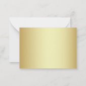 Red Script Calligrafy Dankeschön Karten (Rückseite)