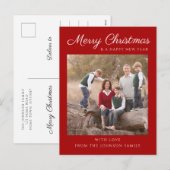 Red Script Foto Weihnachten (Vorne/Hinten)