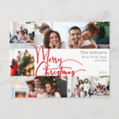 Red Script frohe Weihnachten Jahr in Review 6 Foto (Vorderseite)