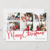 Red Script frohe Weihnachten Jahr in Review 9 Foto (Vorderseite)