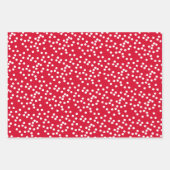 Red Script Frohe Weihnachten, Punkte & Weihnachtsm Geschenkpapier Set (Vorderseite 2)