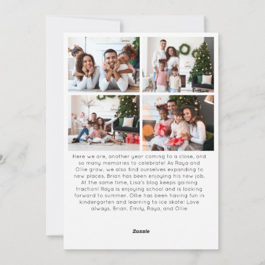 Red Script Frohe Weihnachten Vertical 10 Foto (Rückseite)