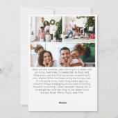 Red Script Frohe Weihnachten Vertical Nine Foto (Rückseite)