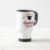 Red Script Graduate Custom Abschluss Reisebecher (VorderseiteRechts)